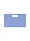 Gigi New York Women's Remy Leather Clutch In Blue