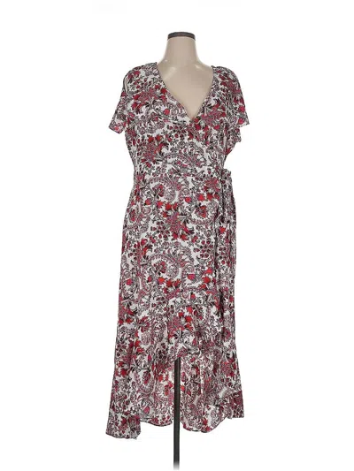 Pre-owned Gigi Parker Kimono In Burgundy