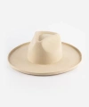 Gigi Pip Amelia Pencil Brim Fedora Hat In Cream