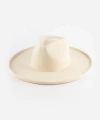 Gigi Pip Amelia Pencil Brim Fedora Hat In Off-white