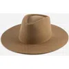 Gigi Pip Dakota Wide Brim Felt Hat In Brown