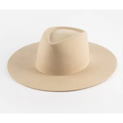 Gigi Pip Dakota Wide Brim Felt Hat In Cream