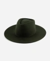 Gigi Pip Dakota Wide Brim Felt Hat In Dark Green