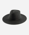 Gigi Pip Dakota Wide Brim Felt Hat In Dark Grey