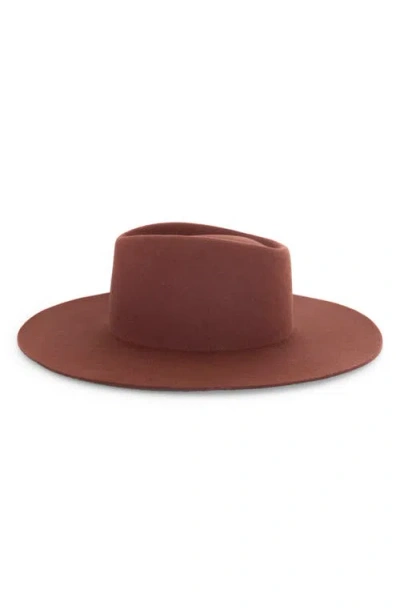 Gigi Pip Dakota Wide Brim Felt Hat In Brown