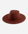 Gigi Pip Dakota Wide Brim Felt Hat In Rusty Red