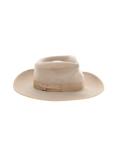 Pre-owned Gigi Pip Fedora In Tan