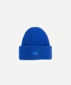 Gigi Pip Gigi Merino Wool Chunky Ribbed Beanie In Alpine Blue