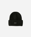 Gigi Pip Gigi Merino Wool Chunky Ribbed Beanie In Black