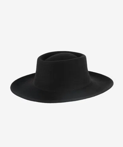 Gigi Pip Ginger Gambler Hat In Black In Burgundy