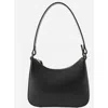Gigi Pip Lyra Classic Genuine Leather Handbag In Black
