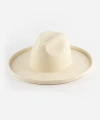 Gigi Pip Maude Wide Brim Fedora Hat In Off-white