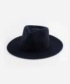 Gigi Pip Miller Classic Fedora Hat In Navy Blue