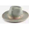 Gigi Pip Monroe Rancher Wool Fedora Hat In Light Grey