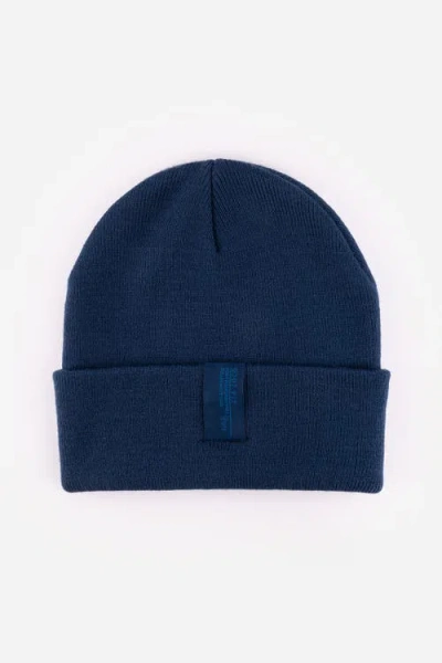 Gigi Pip Shay Soft Knit Beanie In Navy Blue