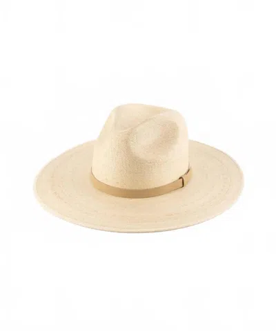 Gigi Pip Women's Blake Wide Brim Fedora Straw Hat In Natural In Brown