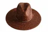 Gigi Pip Women's Isla Straw Fedora Sun Hat In Brown In Brown