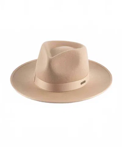 Gigi Pip Women's Monroe Rancher Fedora Hat In Nude In Brown