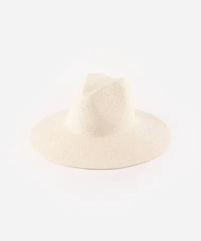 Gigi Pip Women's Willa Wide Brim Fedora Hat In White In Neutral