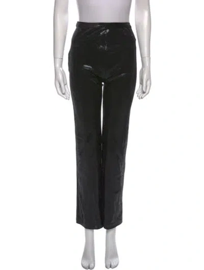 Pre-owned Gigi Straight Leg Pants In Black