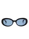 Gigi Studios Anja Sunglasses In 黑色