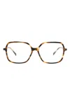 Gigi Studios Aurelie Oversize-frame Glasses In Brown