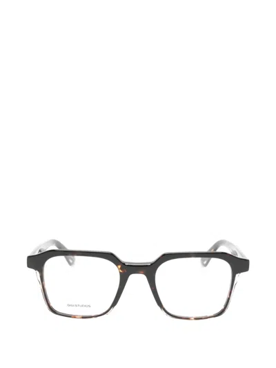 Gigi Studios Brad Square-frame Glasses In Brown