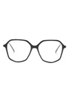 Gigi Studios Cora Geometric-frame Glasses In Black