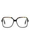 Gigi Studios Dalia Tortoiseshell Glasses In Black