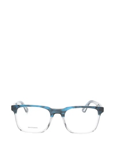 Gigi Studios Darien Square-frame Glasses In Blue