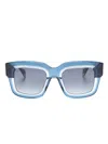 Gigi Studios Dazzle Square-frame Sunglasses In Blau