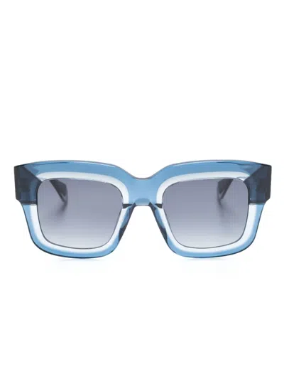 Gigi Studios Dazzle Square-frame Sunglasses In Blue