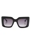 Gigi Studios Dorothea Square-shape Sunglasses In Black