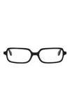 Gigi Studios Edith Rectangle Frame Glasses In Black