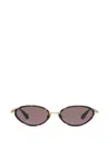 Gigi Studios Evela Oval-frame Sunglasses In Gold