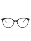 Gigi Studios Flavia Pantos-frame Glasses In Black