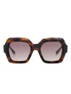 Gigi Studios Geometric-frame Sunglasses In Black