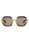 Gigi Studios Geometric-framed Sunglasses In Black