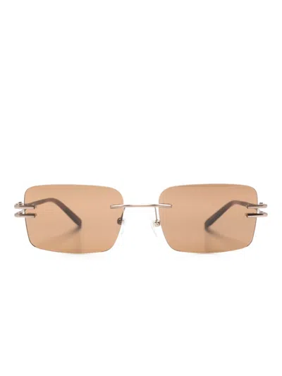 Gigi Studios Ginger Square-frame Sunglasses In Brown