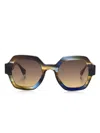 Gigi Studios Grace Sunglasses In Blue