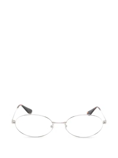 Gigi Studios Isola Oval-frame Glasses In Silver