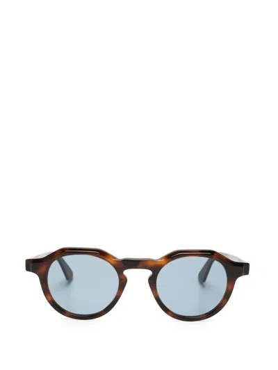Gigi Studios James Round-frame Sunglasses In Brown