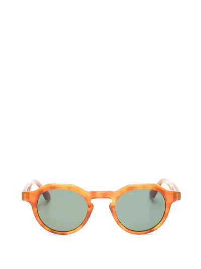 Gigi Studios James Round-frame Sunglasses In Orange