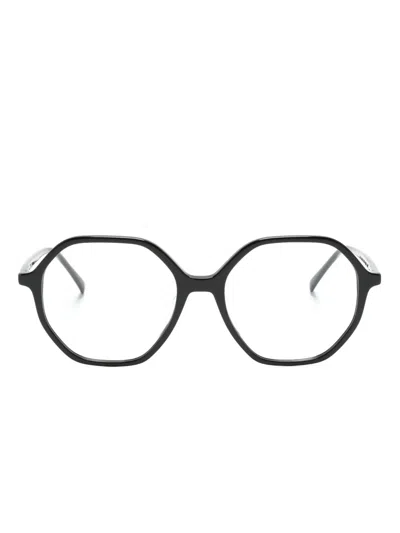 Gigi Studios  Livia Geometric-frame Glasses In Black