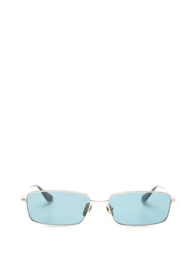Gigi Studios Livian Rectangle-frame Sunglasses In Gold