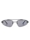 Gigi Studios Nona Geometric-frame Sunglasses In Black