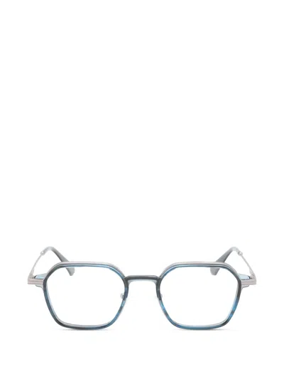 Gigi Studios Riven Geometric-frame Glasses In Blue