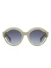 Gigi Studios Round-frame Sunglasses In Gray