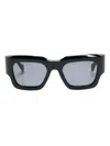 Gigi Studios Geometric Frame Sunglasses In Black