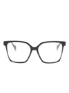 Gigi Studios Tender Square-frame Glasses In Black